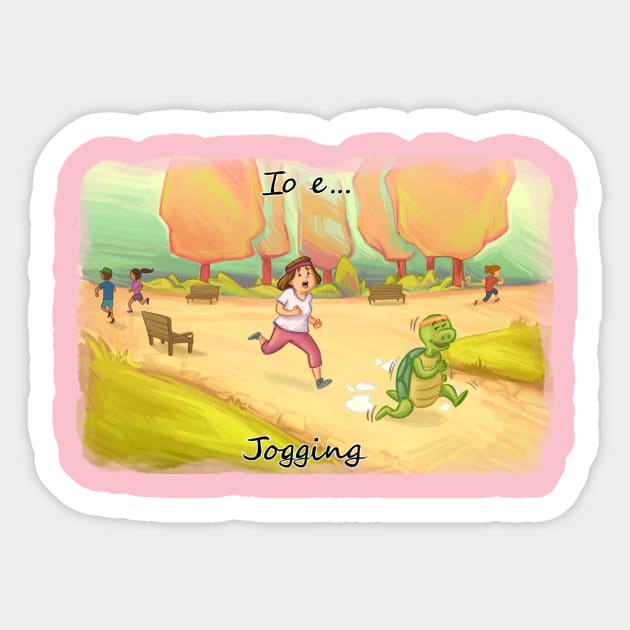 Io e Jogging Sticker by TuinM